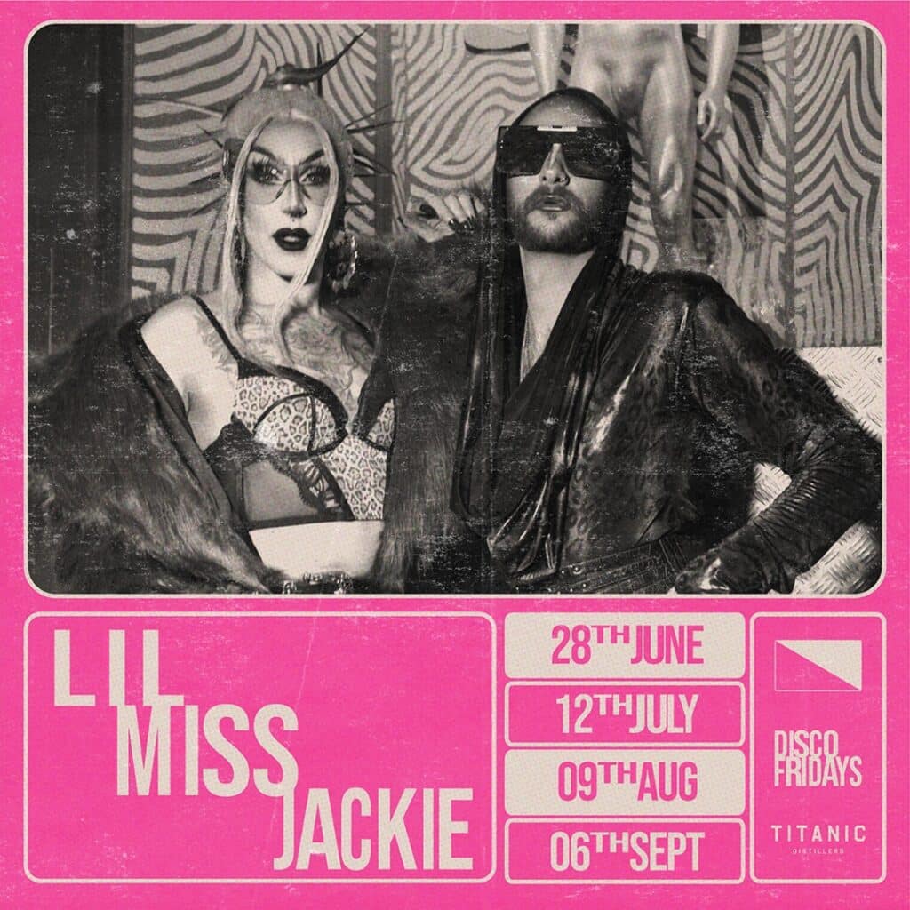 Lil Miss Jackie event poster, dates listed