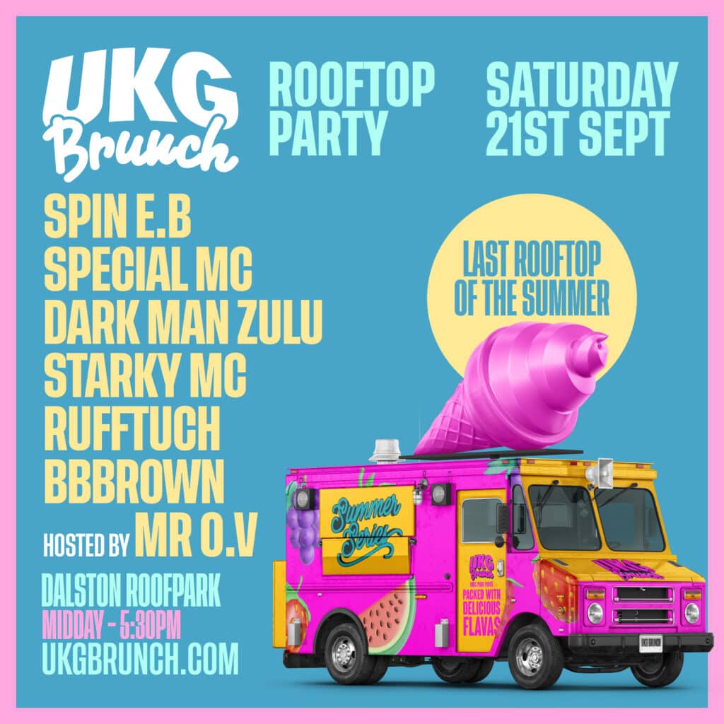 UKG Brunch Rooftop Party, Dalston, 21st September.